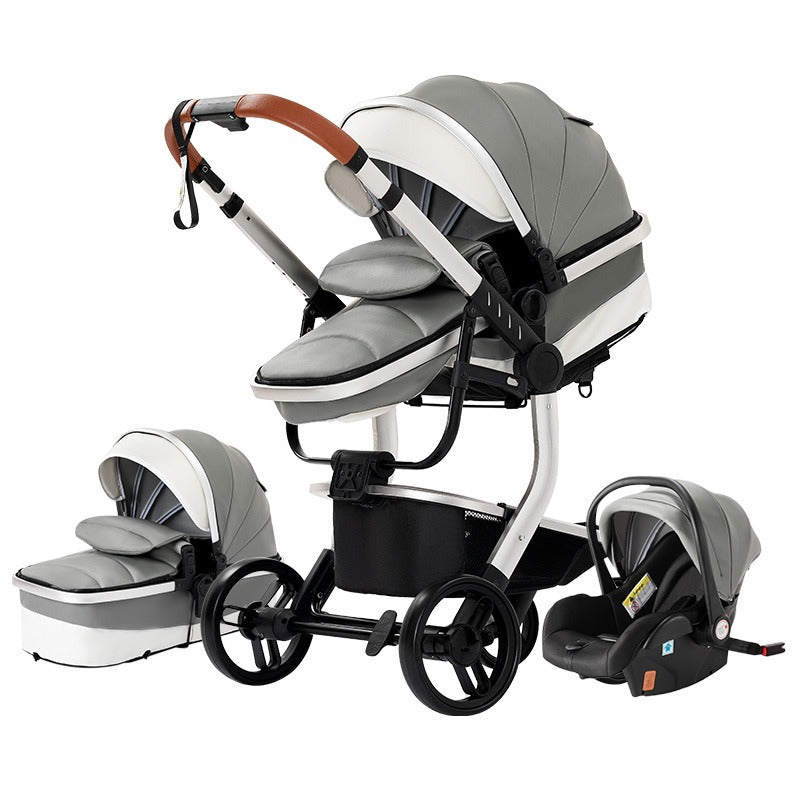 3-in-1 Luxury Baby Pram Car Seat Carrier
